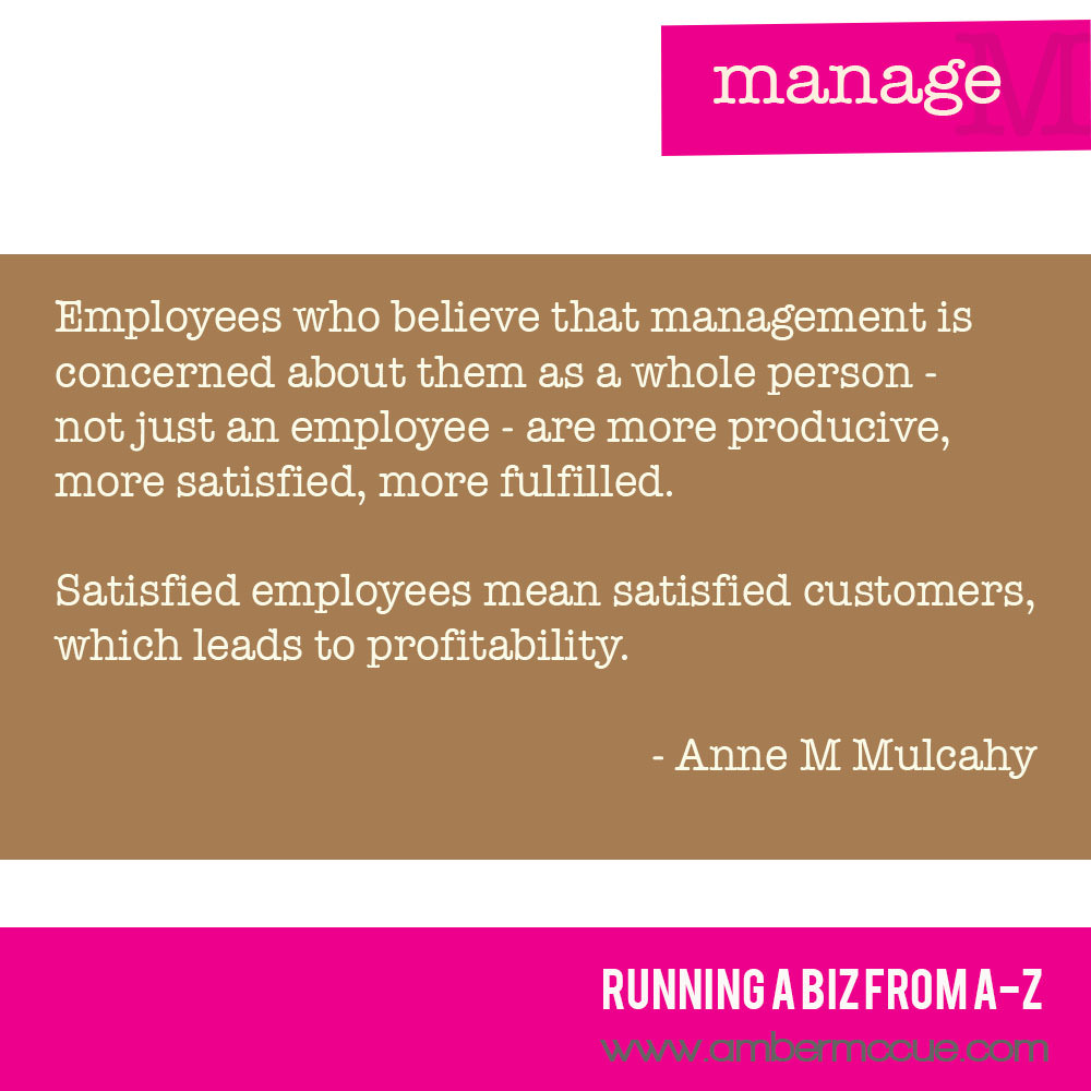 M. Manage – Running Biz from A to Z