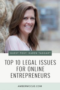 Top 10 legal issues for online entrepreneurs